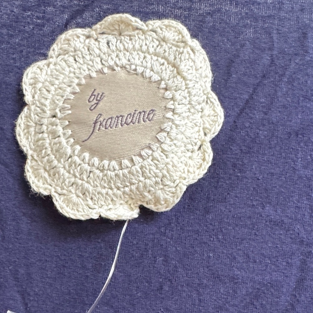 Source Unknown Deep Blue Ruffle Blouse - image 3